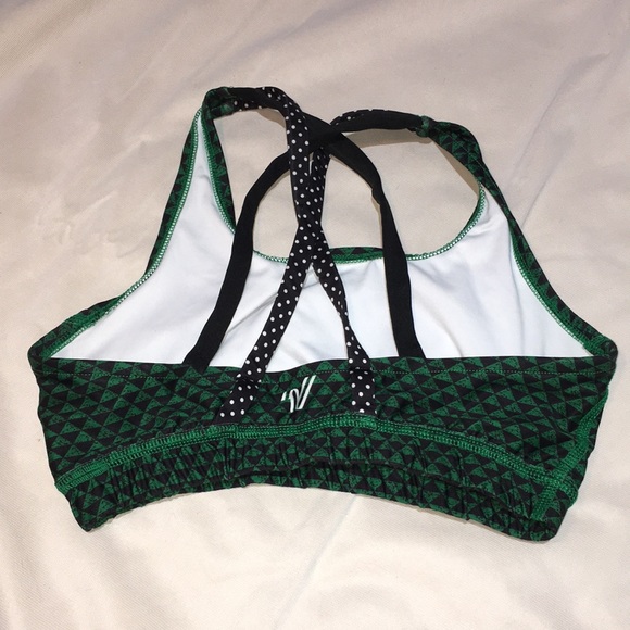 Varsity Spirit Green Youth Sports Bra - Picture 2 of 5